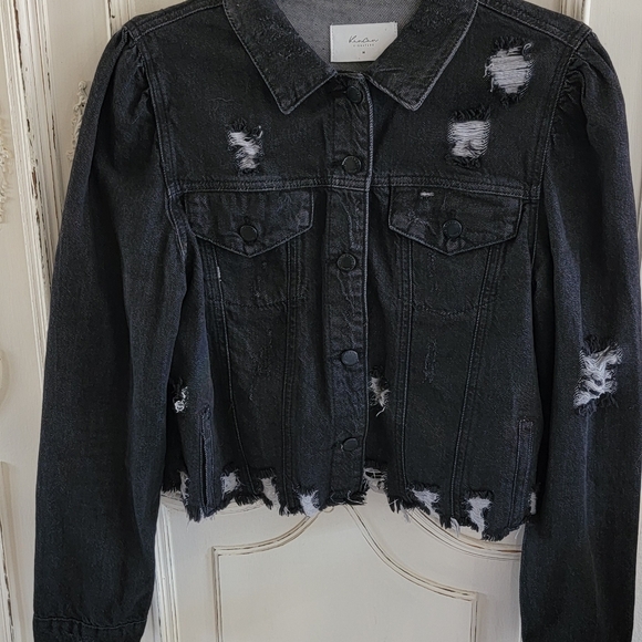 KanCan Jackets & Blazers - KanCan Black Signature Label Detail